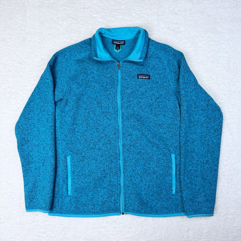 Patagonia Blue Better Sweater Full Zip Up Jacket • Large